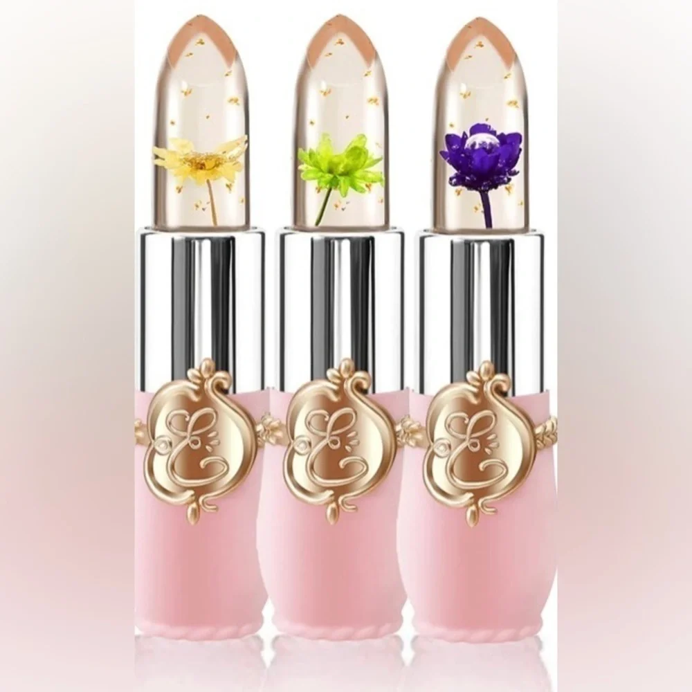 FLOWER Jelly Lipstick Set Temperature Change Moisturizer Color Change Li…